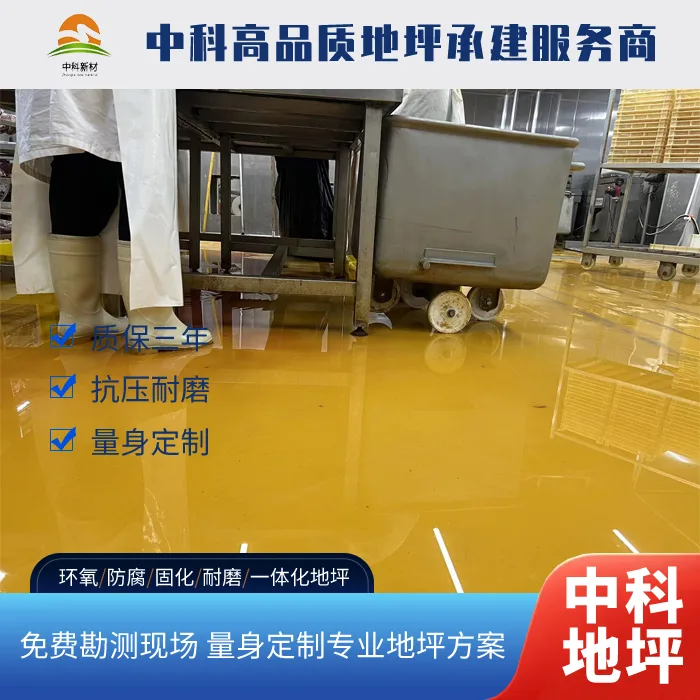 一诺食品科技西卡聚氨酯砂浆地坪项目